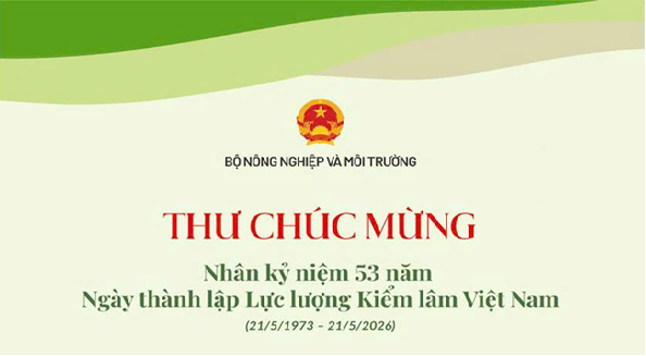 Thư chúc mừng của Thứ trưởng Bộ Nông nghiệp và Môi trường