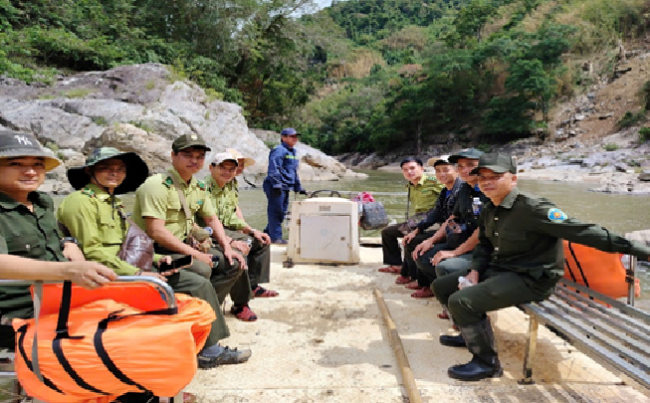 Tuần tra, truy quét khu vực rừng giáp ranh giữa xã Xốp, tỉnh Quảng Ngãi và xã Phước Chánh, Thành phố Đà Nẵng