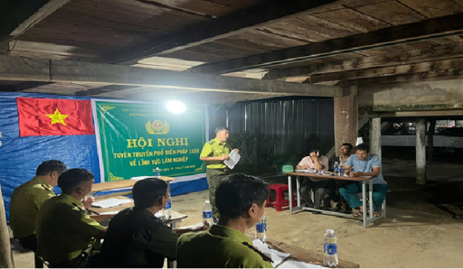 Tuyên truyền pháp luật về xử lý vi phạm hành chính trong lĩnh vực lâm nghiệp tại xã Mô Rai